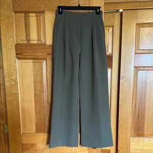 Abercrombie & Fitch Green Wide Leg Pants